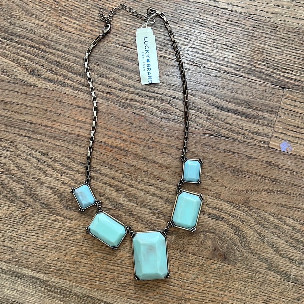 Brand new! Lucky Brand semi precious accents necklace